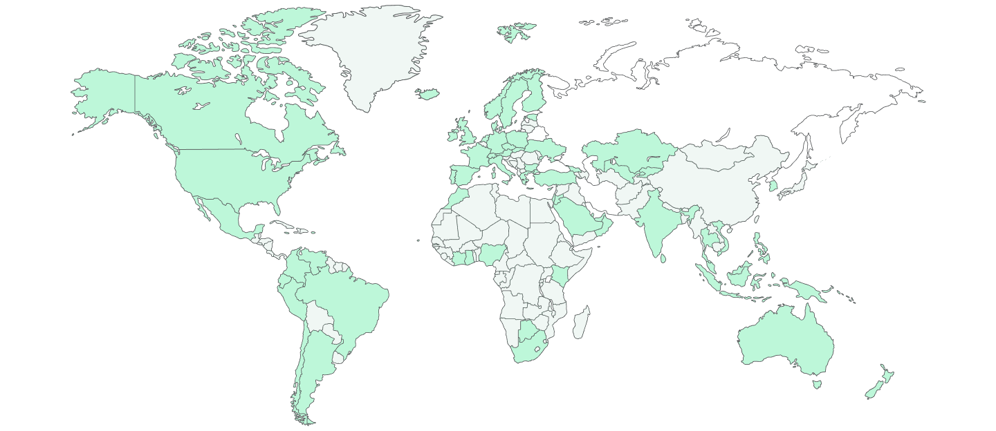 Spacebring Customers Map