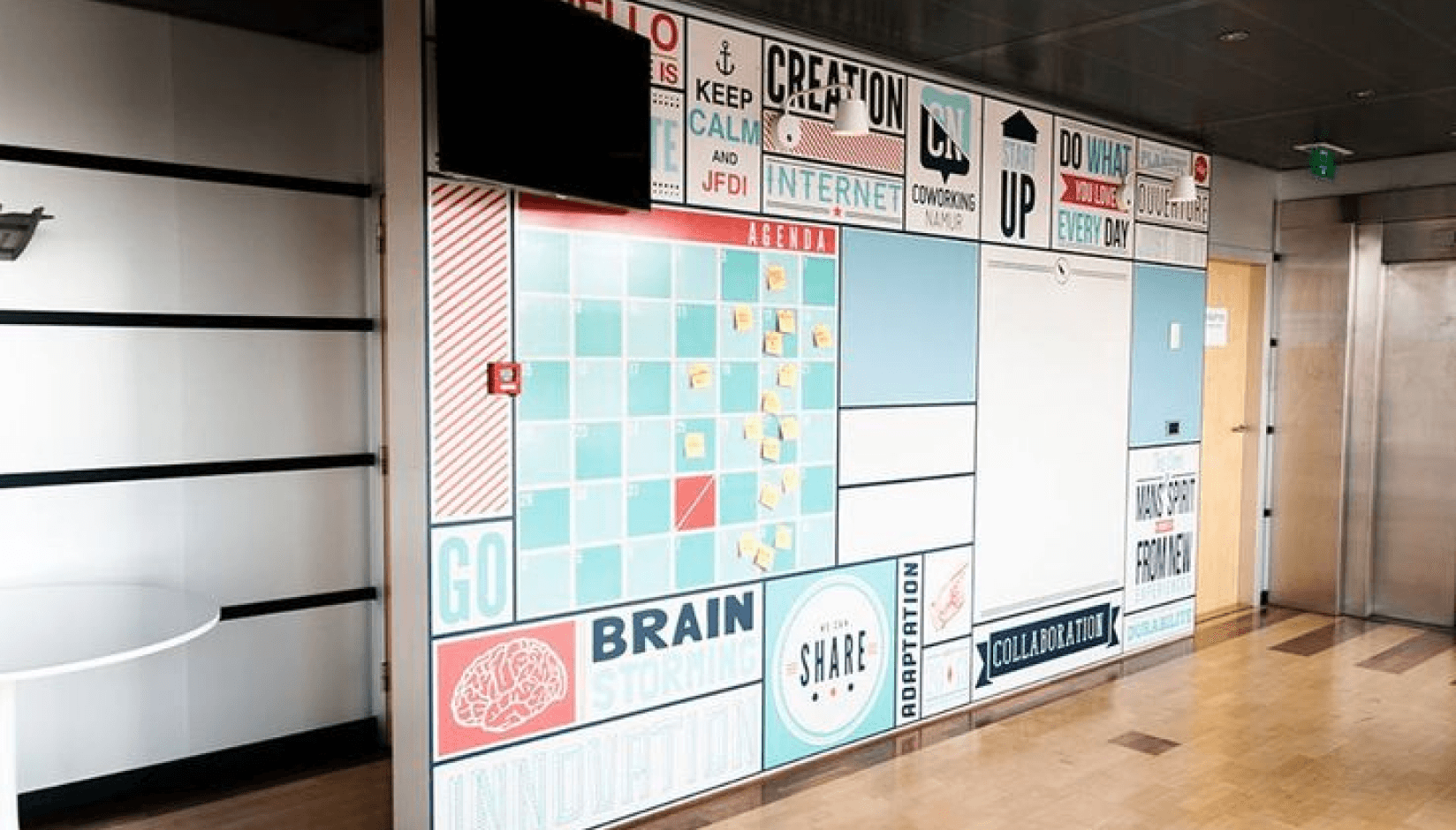 Benefits of Social Wall at a Coworking Space