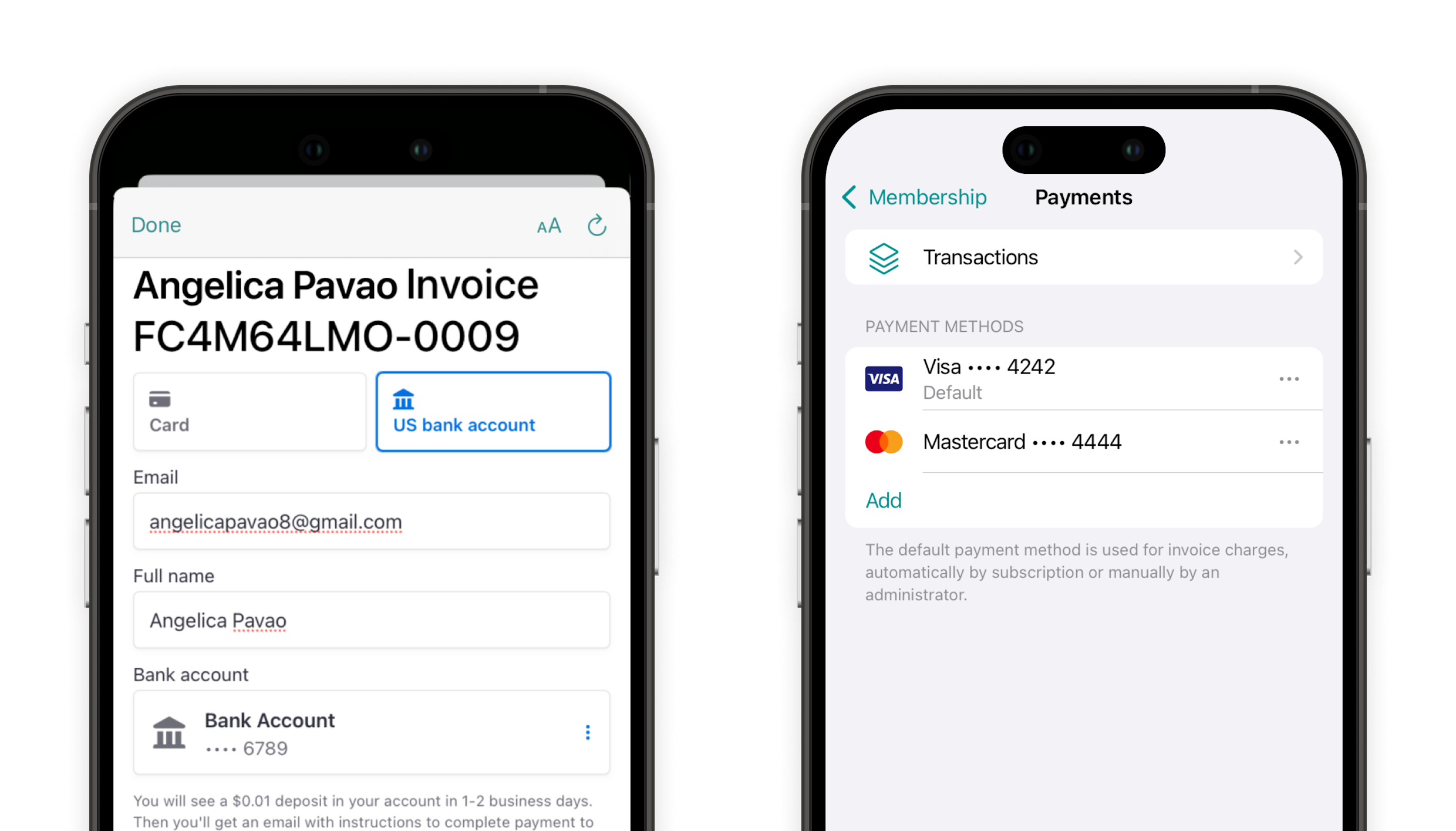 ACH payments - automate invoicing at a coworking space