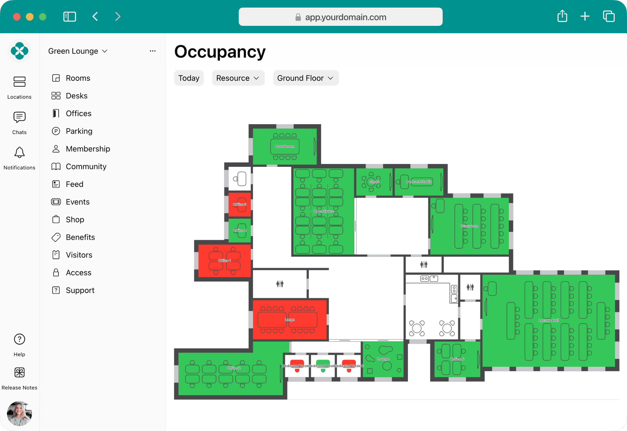 Occupancy tracking with Spacebring floor plans