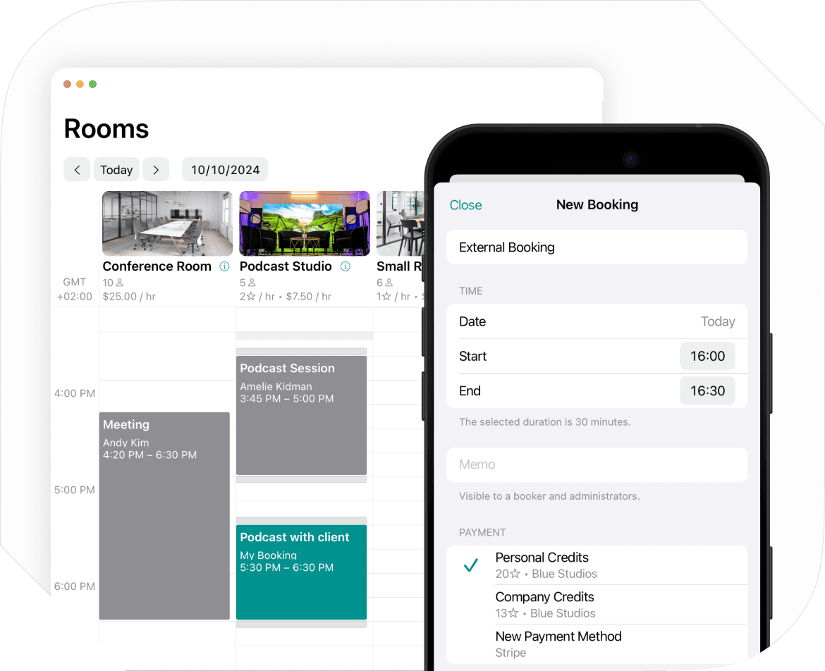 External bookings with Spacebring meeting room booking system