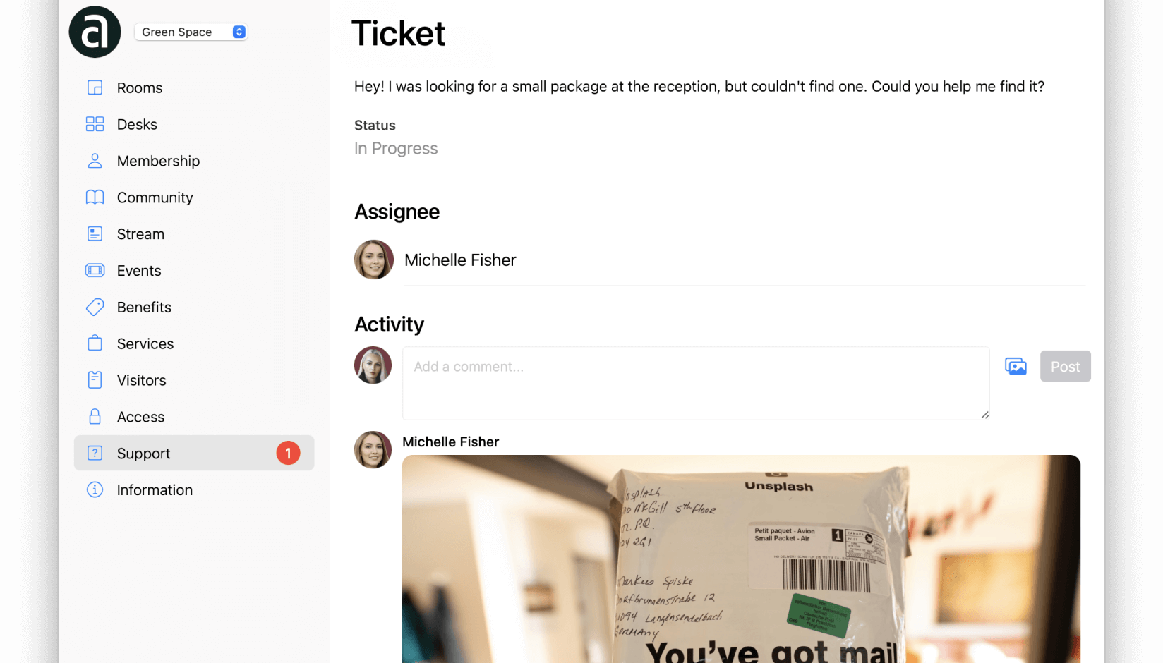 Attach Media to Support Tickets