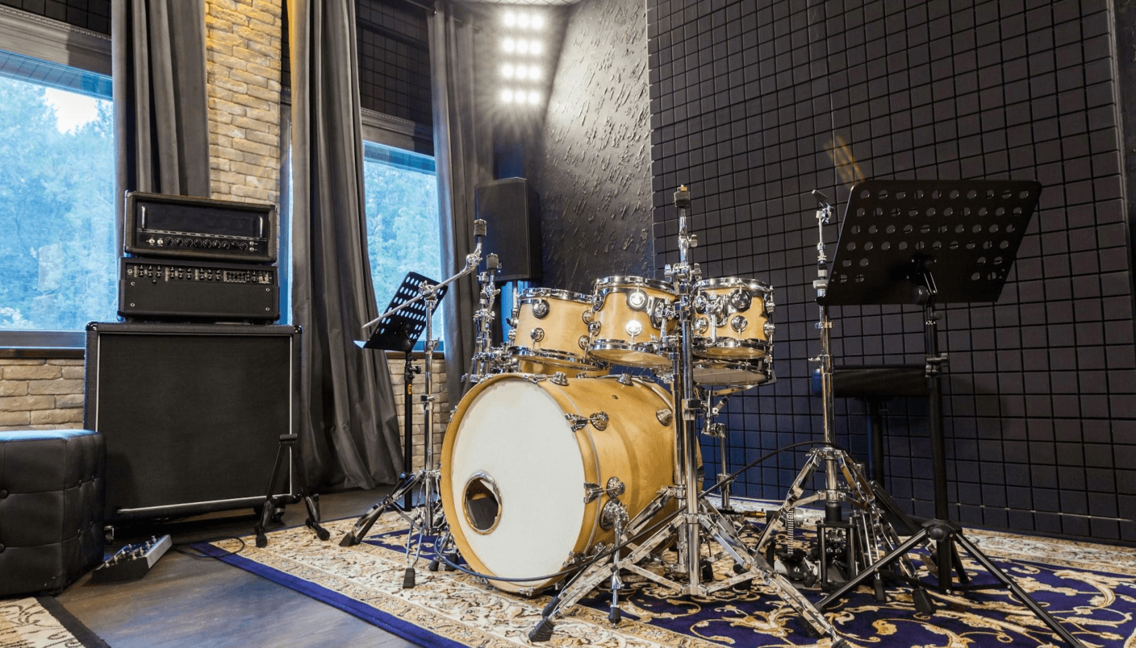 Coworking space and recording studio design