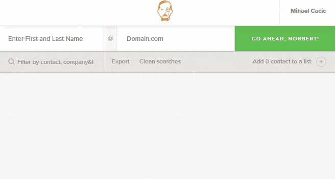 Find prospect's email address for cold email outreach for coworking business with Voila Norbert