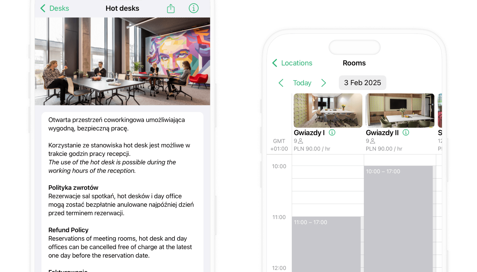 CitySpace coworking space app developed by Spacebring