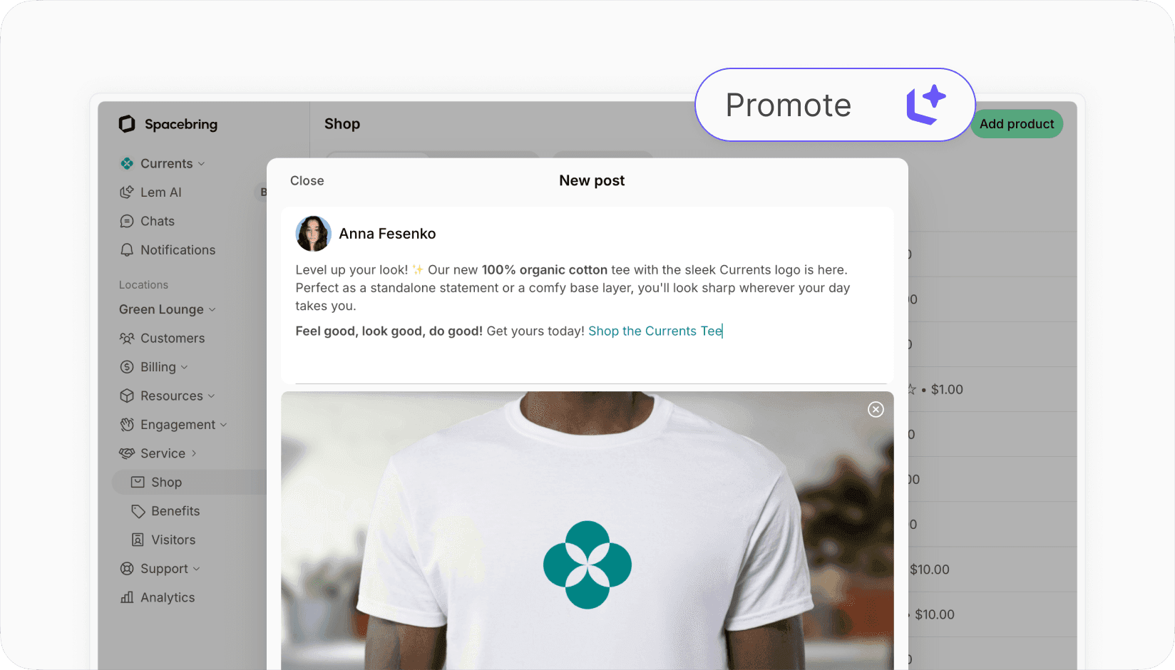 Promote coworking space offerings with Lem AI agent