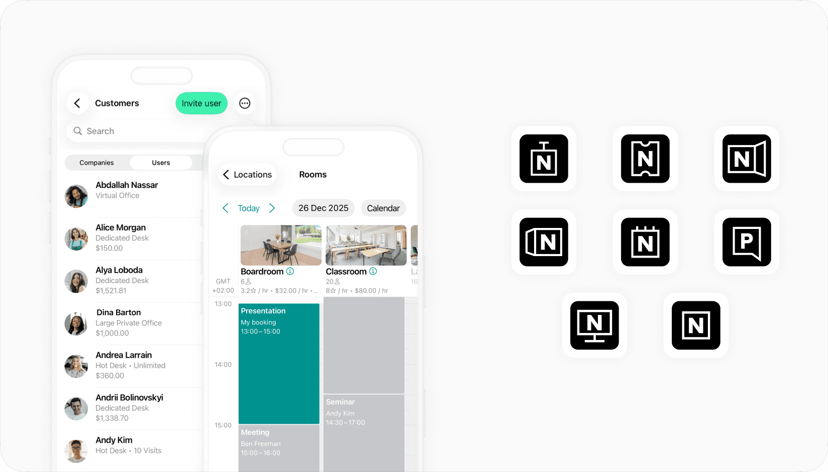 Spacebring vs Nexudus coworking space management software
