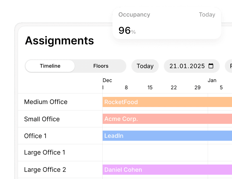 Seamless office booking experience at Spacebring coworking space management software