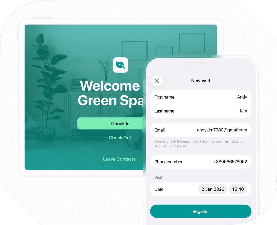 Visitor management for salon suites at Spacebring coworking spaces management platform