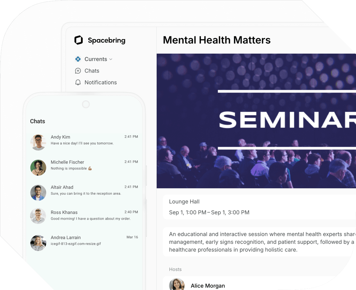 Community building  on Spacebring
